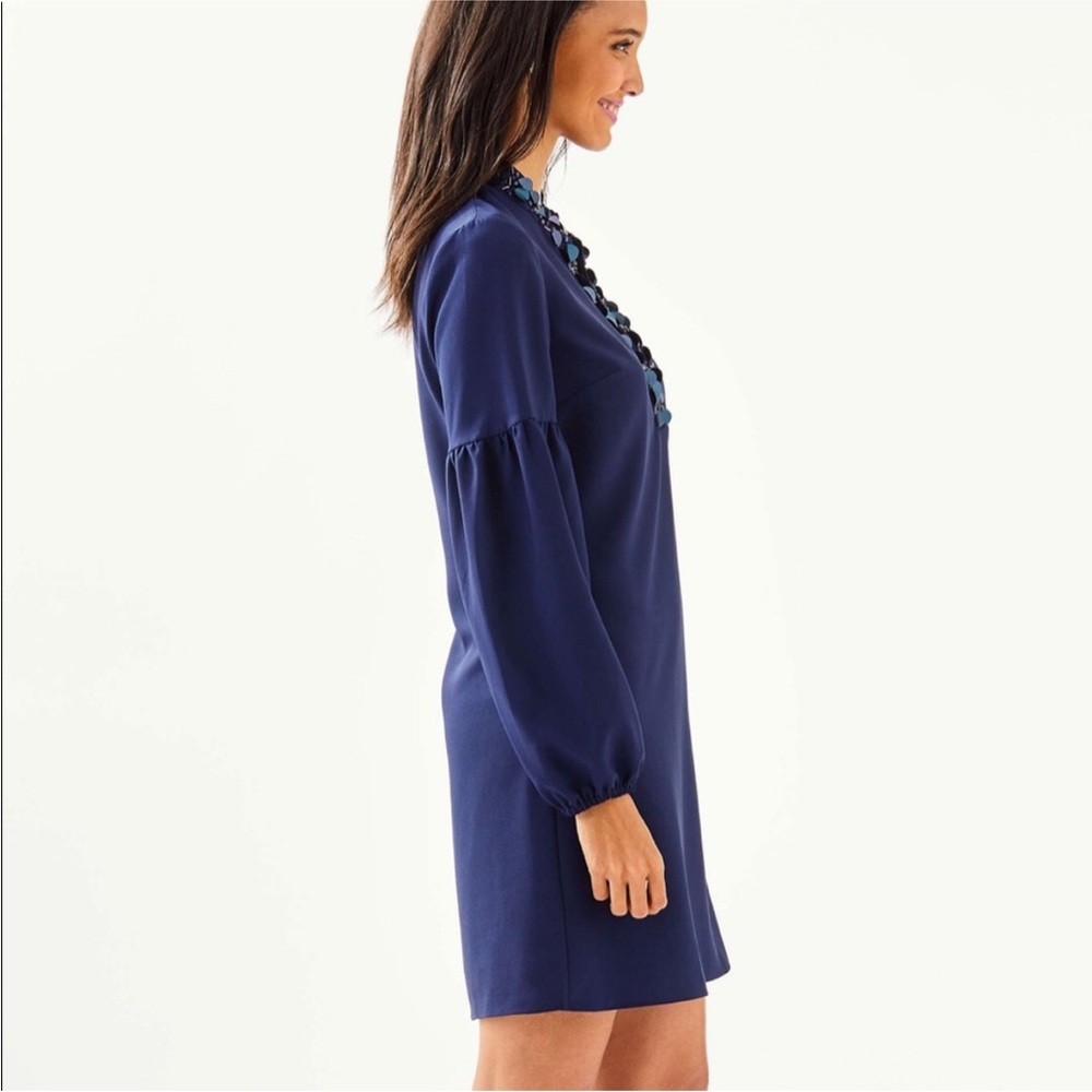 Lilly Pulitzer Navy Shea stretch dress brand new without tags size 10 - Picture 7 of 9